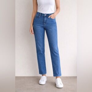 Amazon Blue Straight-Leg Jeans with 16 Petite